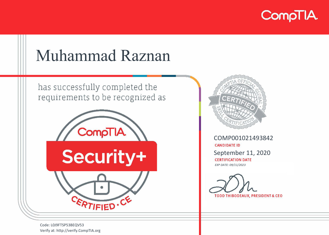 CompTIA Security+ Certification